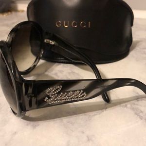 gucci strass sunglasses